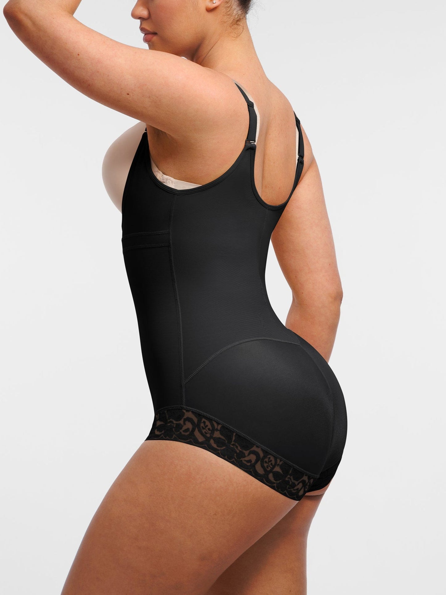 Wholesale U-shaped Bust Lifting Front Zipper Lace Shapewear