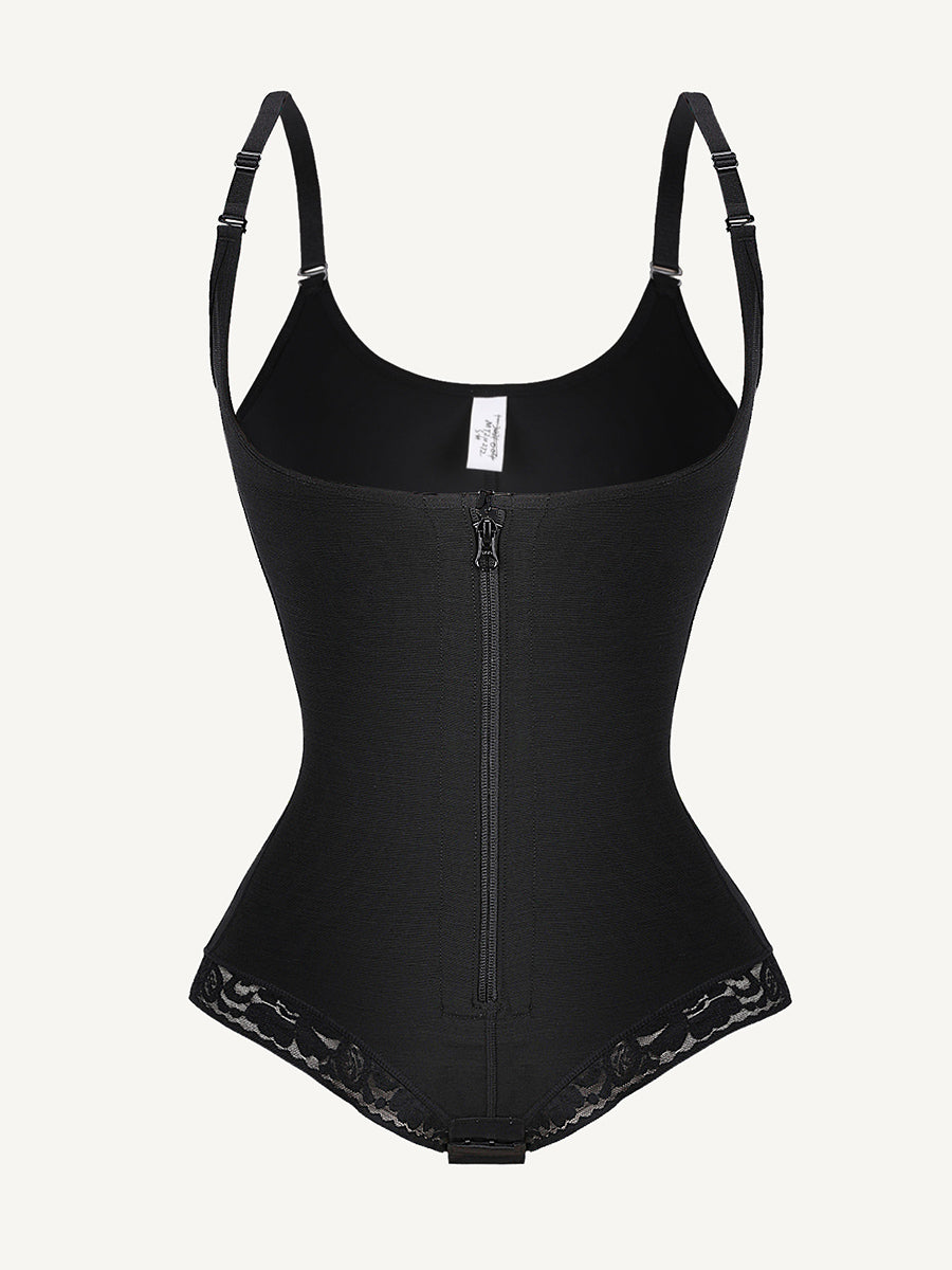 Wholesale U-shaped Bust Lifting Front Zipper Lace Shapewear