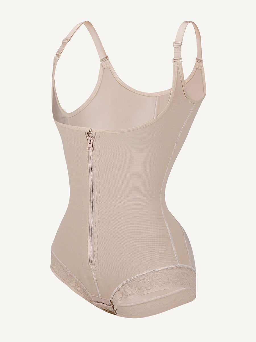 Wholesale U-shaped Bust Lifting Front Zipper Lace Shapewear