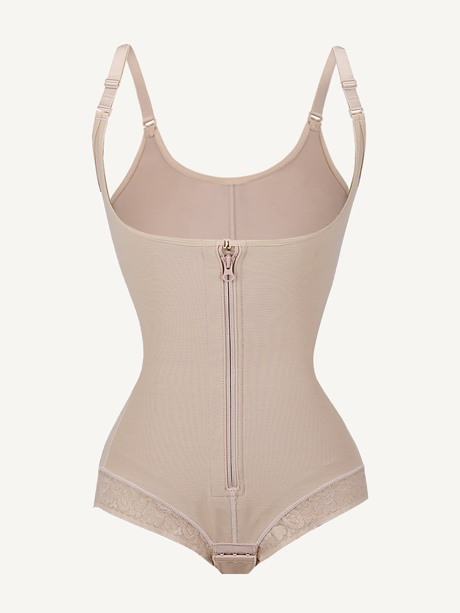 Wholesale U-shaped Bust Lifting Front Zipper Lace Shapewear