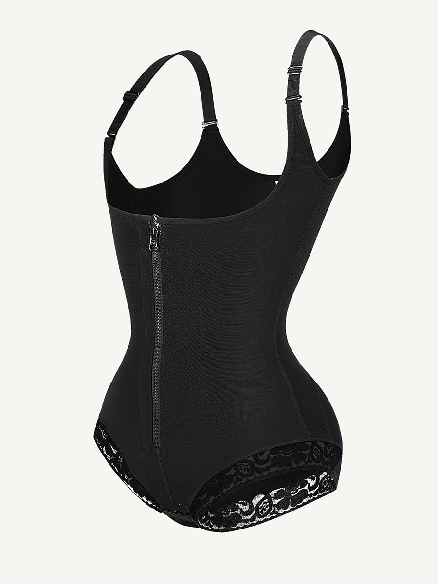 Wholesale U-shaped Bust Lifting Front Zipper Lace Shapewear