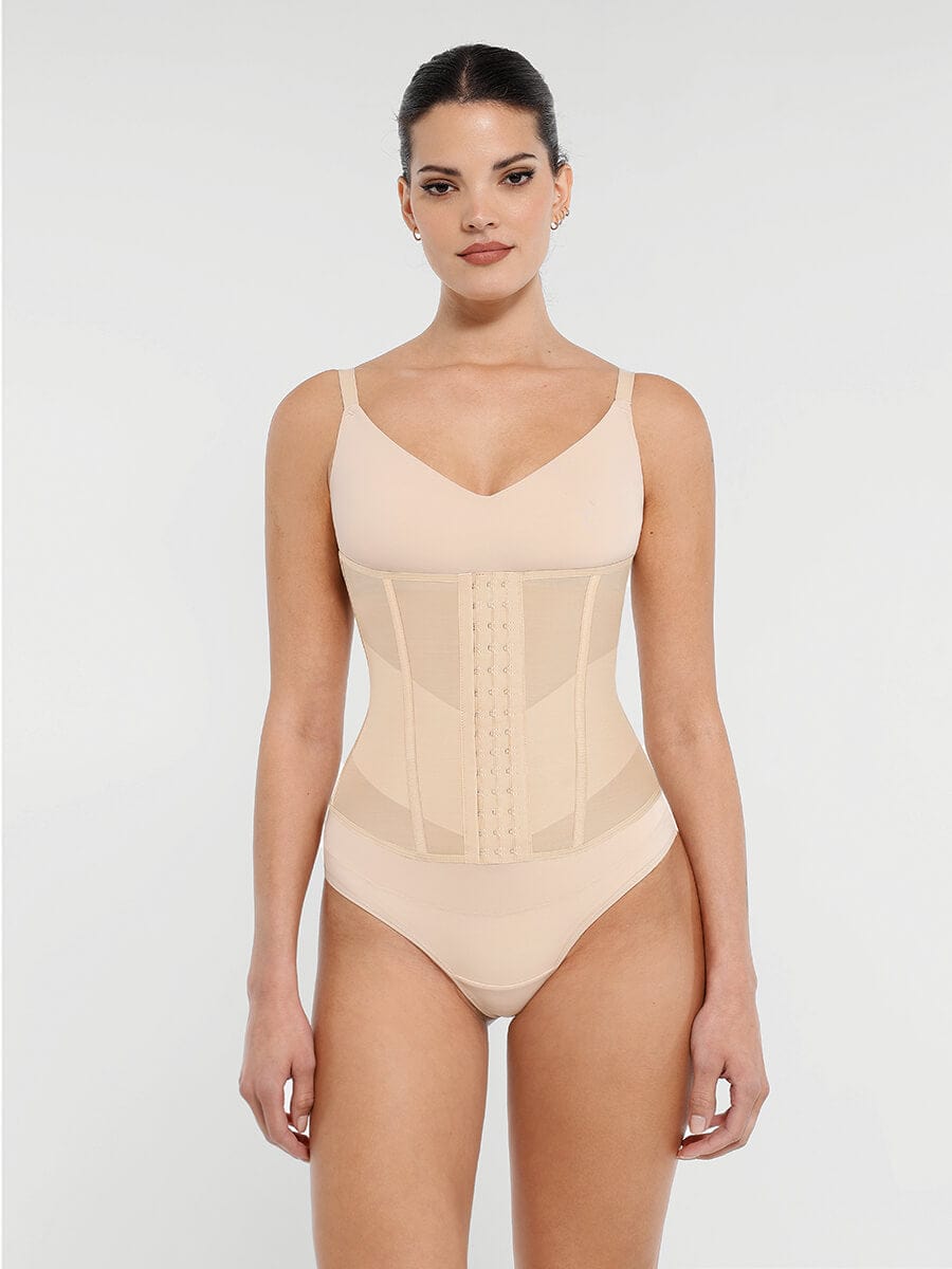 Wholesale 7 Steel Bones Waist and Abdomen Shaping Breathable Mesh Waist Trainer