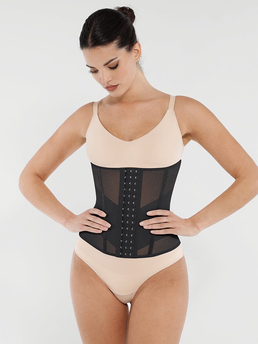 Wholesale 7 Steel Bones Waist and Abdomen Shaping Breathable Mesh Waist Trainer