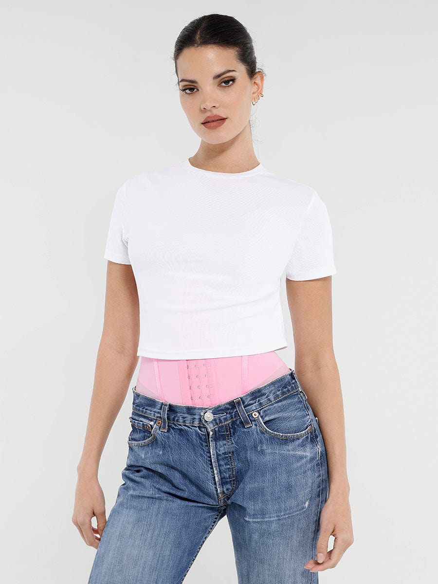 Wholesale 7 Steel Bones Waist and Abdomen Shaping Breathable Mesh Waist Trainer