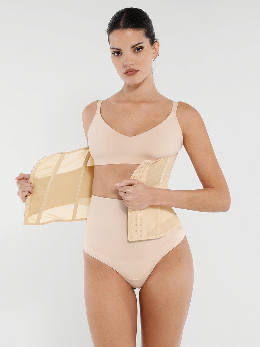 Wholesale 7 Steel Bones Waist and Abdomen Shaping Breathable Mesh Waist Trainer