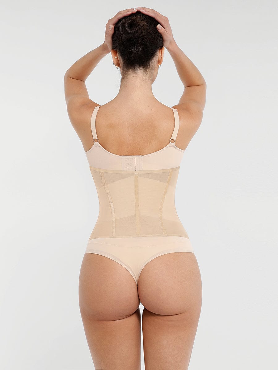 Wholesale 7 Steel Bones Waist and Abdomen Shaping Breathable Mesh Waist Trainer
