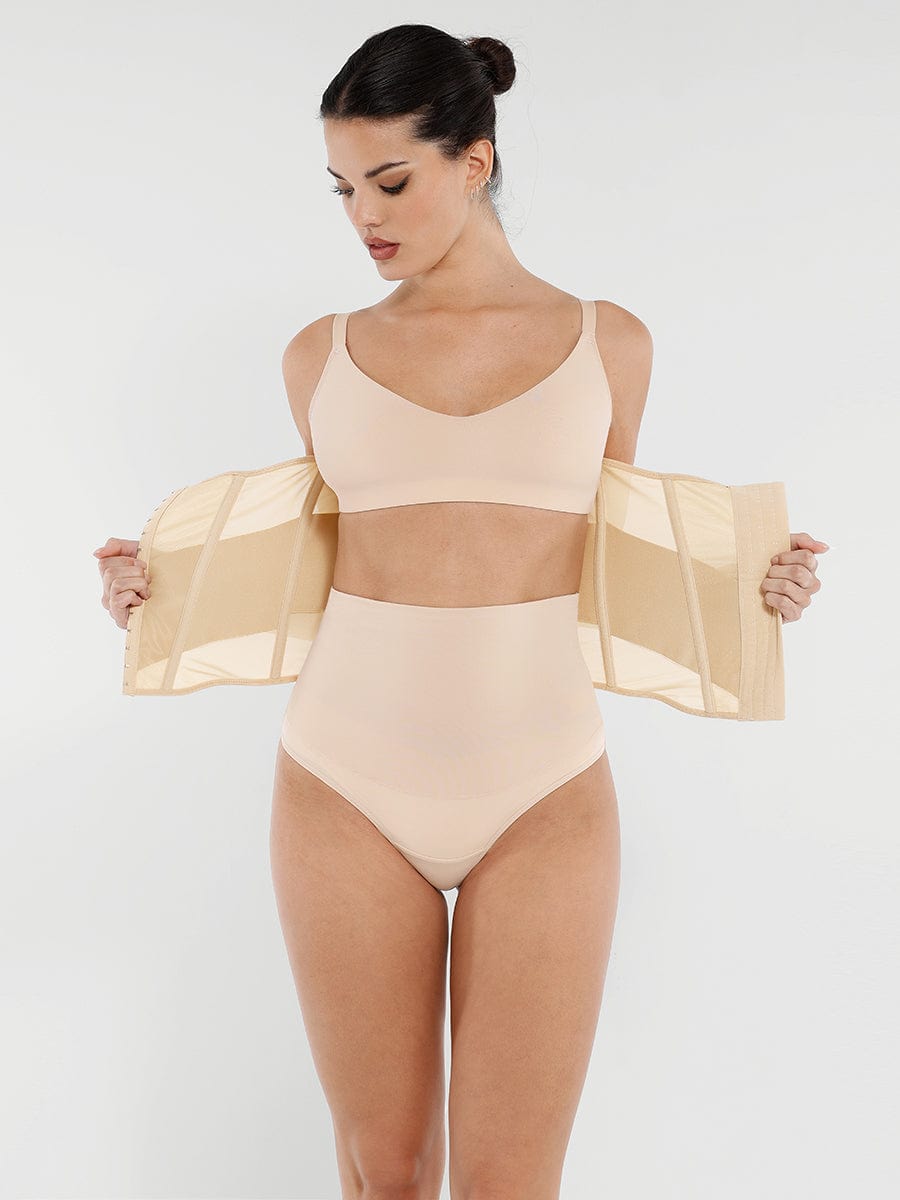 Wholesale 7 Steel Bones Waist and Abdomen Shaping Breathable Mesh Waist Trainer