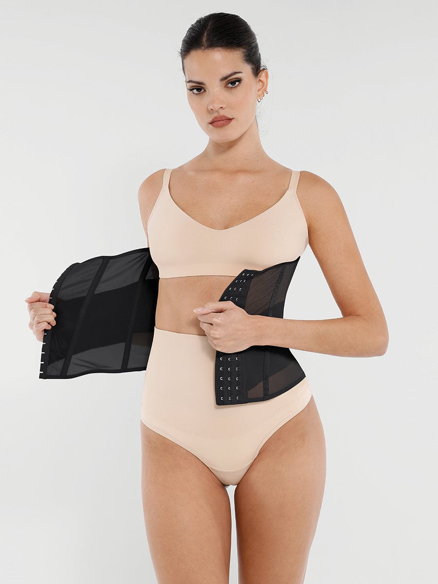Wholesale 7 Steel Bones Waist and Abdomen Shaping Breathable Mesh Waist Trainer