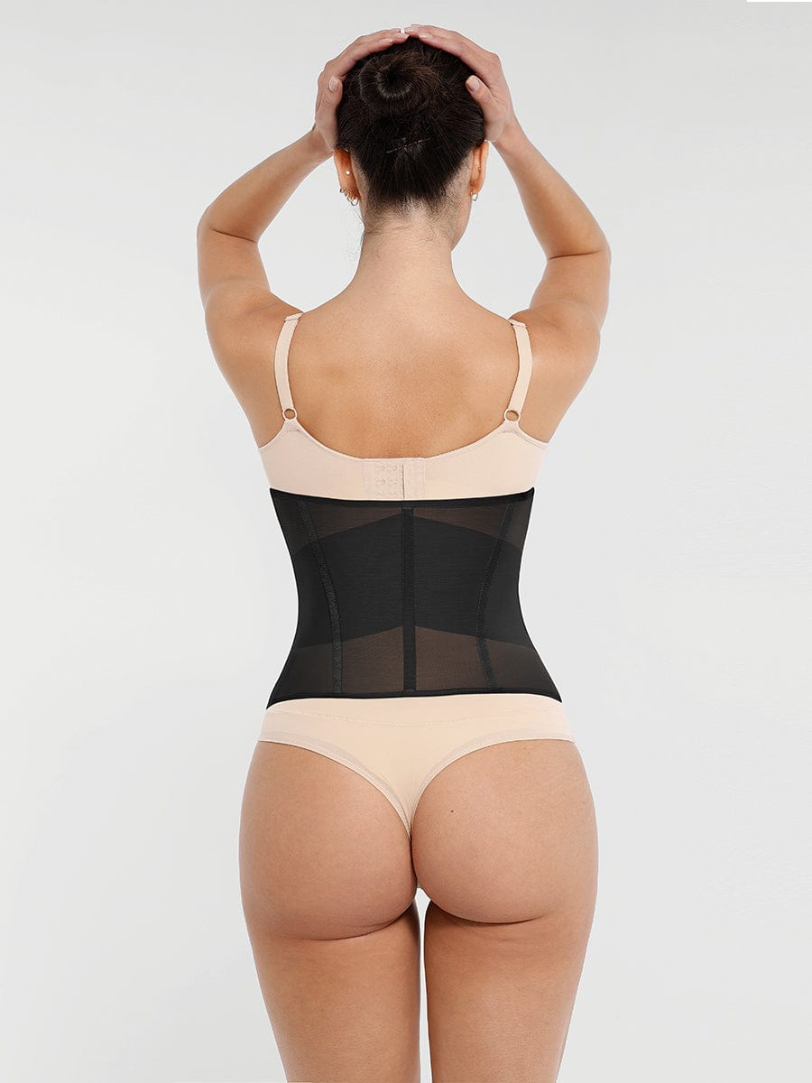 Wholesale 7 Steel Bones Waist and Abdomen Shaping Breathable Mesh Waist Trainer