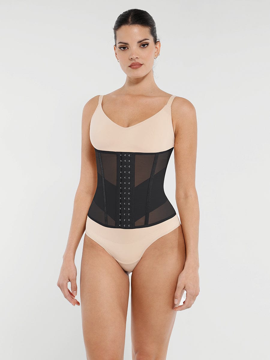 Wholesale 7 Steel Bones Waist and Abdomen Shaping Breathable Mesh Waist Trainer