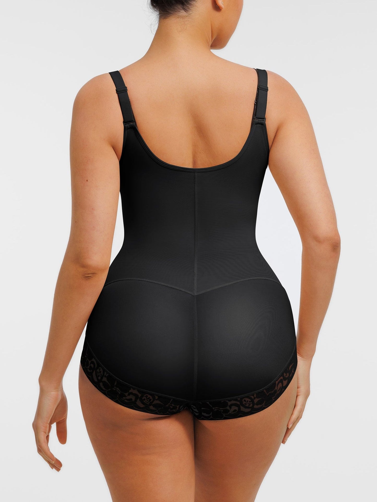 Wholesale U-shaped Bust Lifting Front Zipper Lace Shapewear