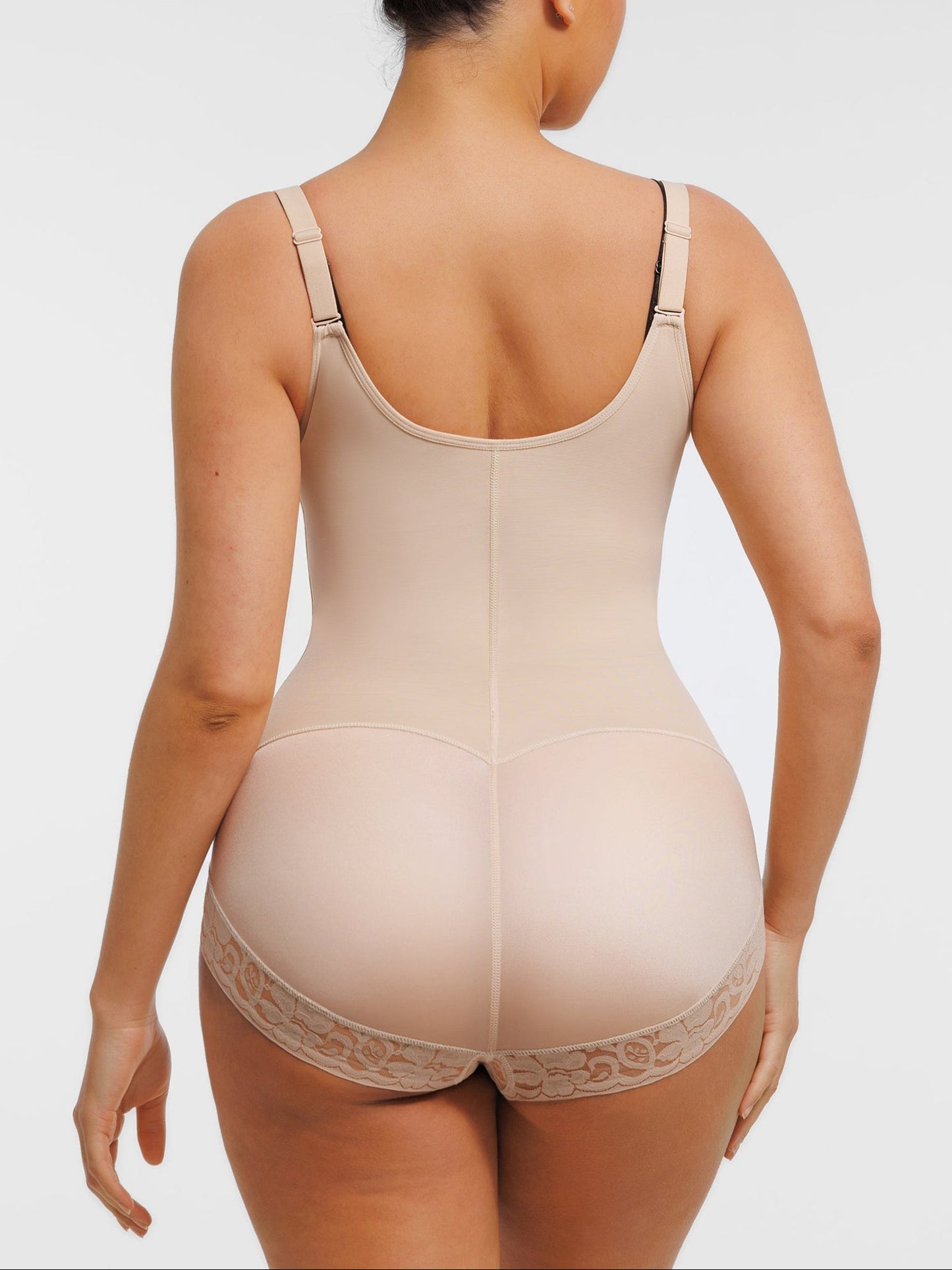 Wholesale U-shaped Bust Lifting Front Zipper Lace Shapewear