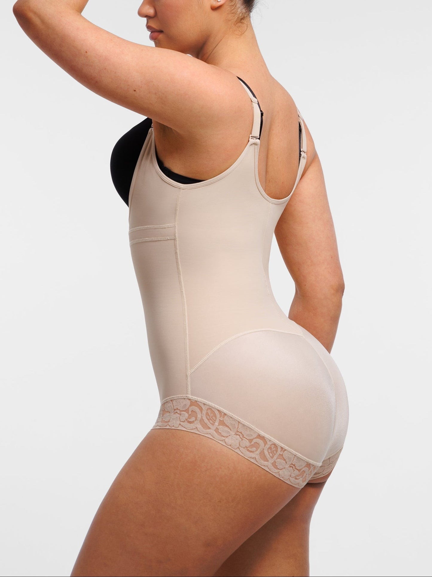 Wholesale U-shaped Bust Lifting Front Zipper Lace Shapewear